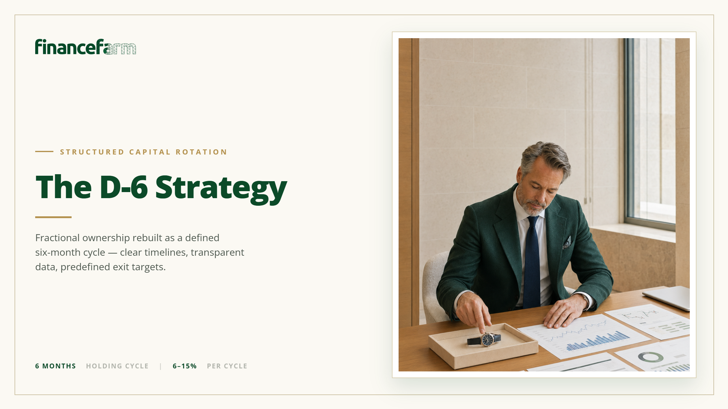 The D-6 Strategy: A Guide to Structured Capital Rotation