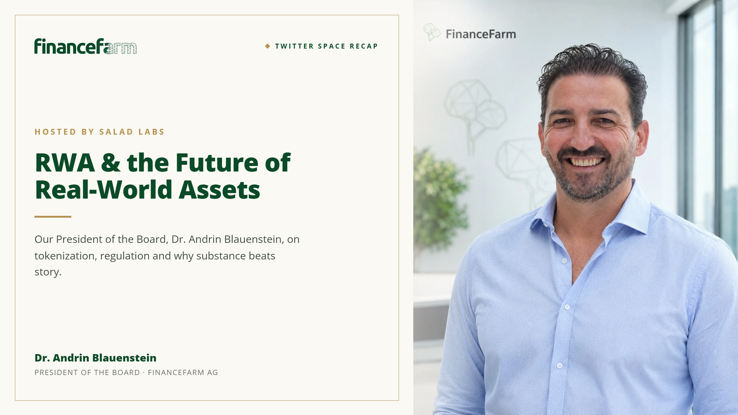 RWA and The Future of Real World Assets: Key Takeaways from Our Twitter Space