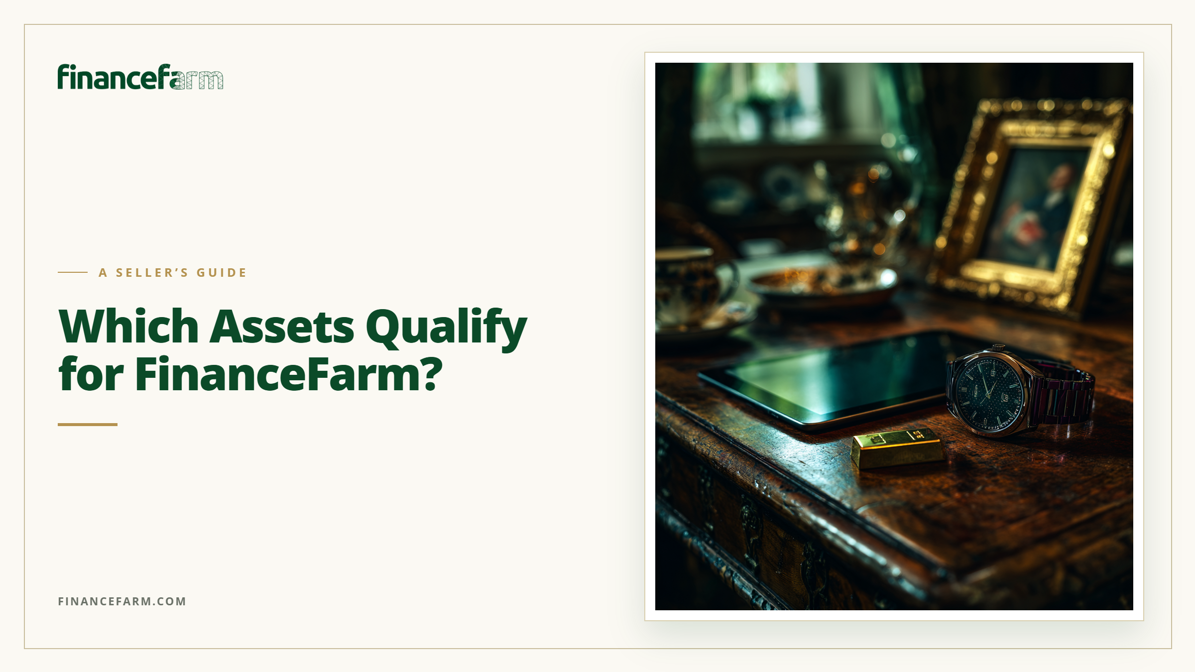 Which Assets Qualify? A Seller's Guide to Non-Bankable Assets on FinanceFarm